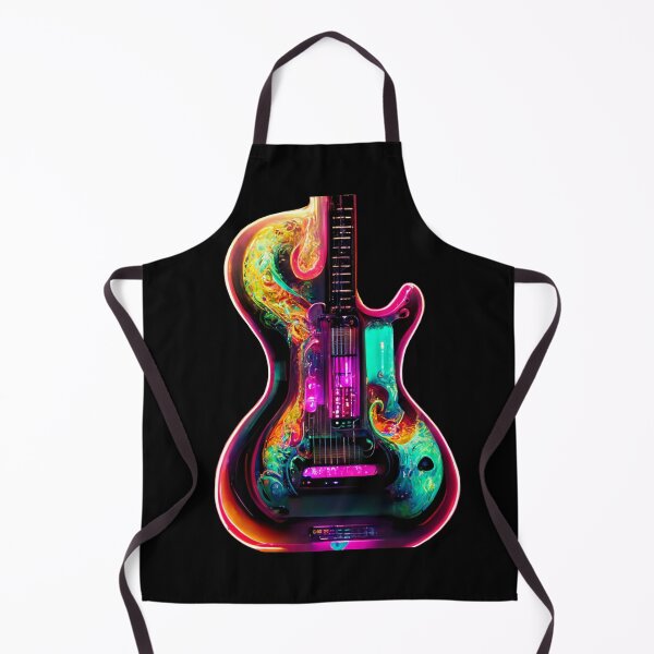 Item preview, Gfab Bfab Gen Ai FFab ABAI Surreal Trends Clothing Neon Electric guitar designed and sold by Surrealtrends.