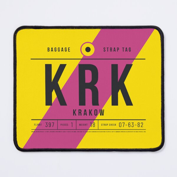 Item preview, Luggage Tag E - KRK Krakow Poland designed and sold by VoodooCircus.