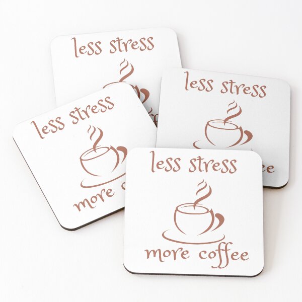 Item preview, Less Stress More Coffee l coffee lover l I Need Coffee l Extra Large Coffee Lover designed and sold by kpluslk.