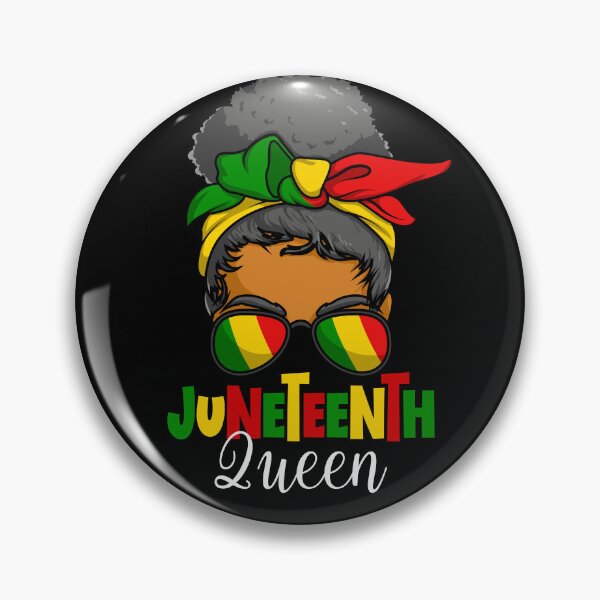 Artikelvorschau, Juneteenth Queen Messy Bun Black Woman Juneteenth Gear entworfen und verkauft von DynamicDesign.