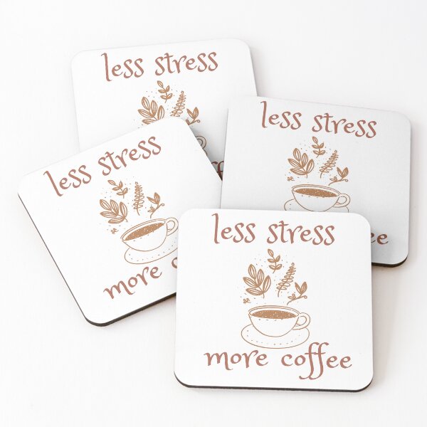 Item preview, Less Stress More Coffee l coffee lover l I Need Coffee l Extra Large Coffee Lover designed and sold by kpluslk.