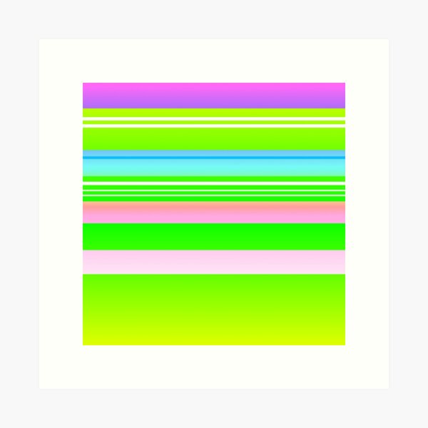 Item preview, Lime green multicolor stripes | lime green color combination designed and sold by lausn.