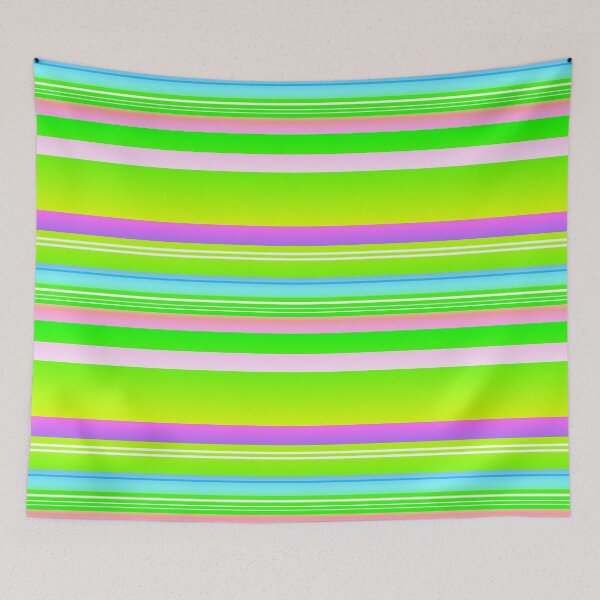 Item preview, Lime green multicolor stripes | lime green color combination designed and sold by lausn.
