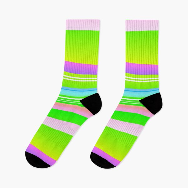 Item preview, Lime green multicolor stripes | lime green color combination designed and sold by lausn.