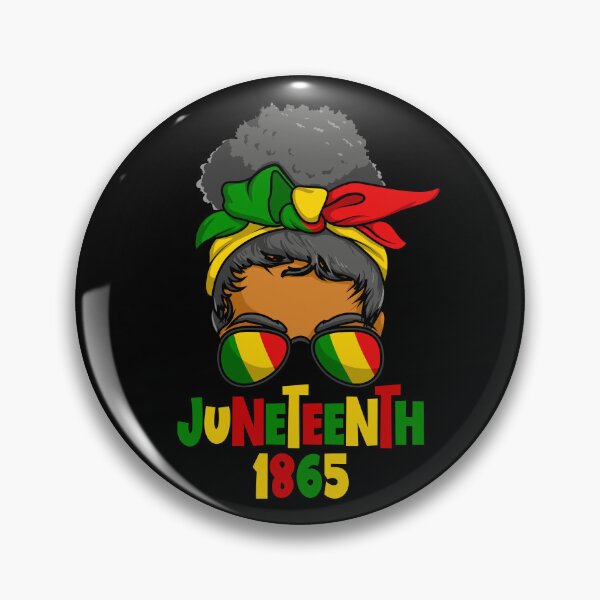 Artikelvorschau, Juneteenth 1865 Messy Bun Black Woman Juneteenth Gear entworfen und verkauft von DynamicDesign.