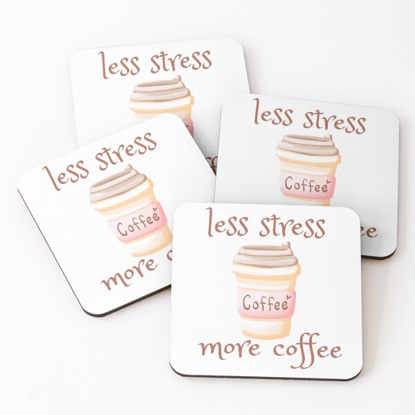 Item preview,  Less Stress More Coffee l coffee lover l I Need Coffee l Extra Large Coffee Lover designed and sold by kpluslk.
