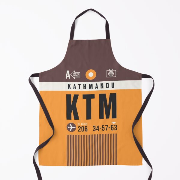 Artikelvorschau, Luggage Tag A - KTM Kathmandu Nepal entworfen und verkauft von VoodooCircus.