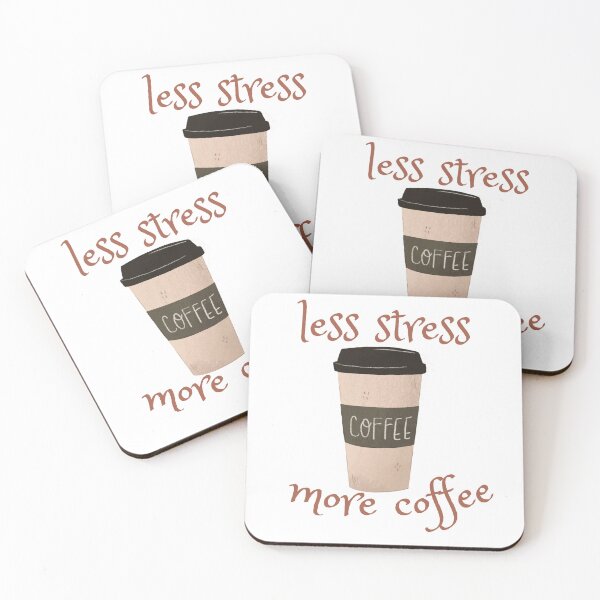 Item preview, Less Stress More Coffee l coffee lover l I Need Coffee l Extra Large Coffee Lover designed and sold by kpluslk.