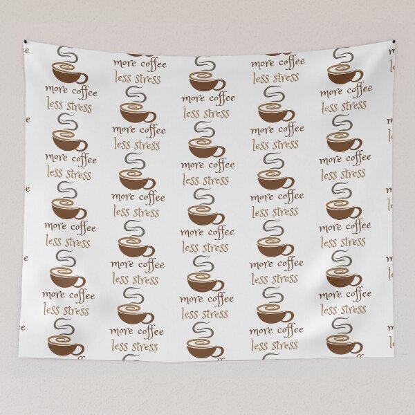 Item preview, Less Stress More Coffee l coffee lover l I Need Coffee l Extra Large Coffee Lover designed and sold by kpluslk.