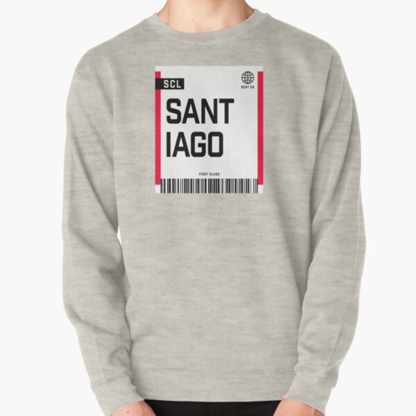 Santiago de Chile SCL Boarding Pass Pullover Sweatshirt