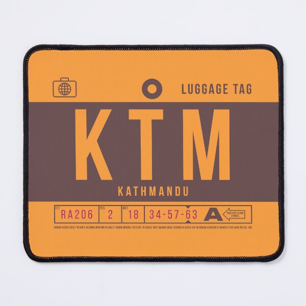 Item preview, Luggage Tag B - KTM Kathmandu Nepal designed and sold by VoodooCircus.