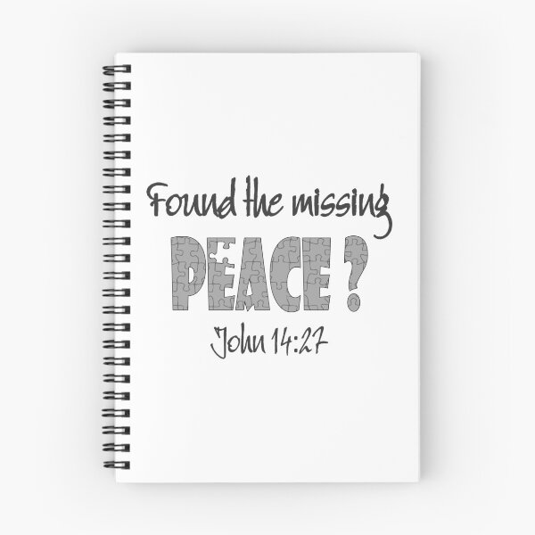 Item preview, Christian Design - Found the Missing Peace? John 14 verse 27 designed and sold by simplydesignart.
