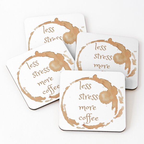 Item preview, Less Stress More Coffee l coffee lover l I Need Coffee l Extra Large Coffee Lover designed and sold by kpluslk.