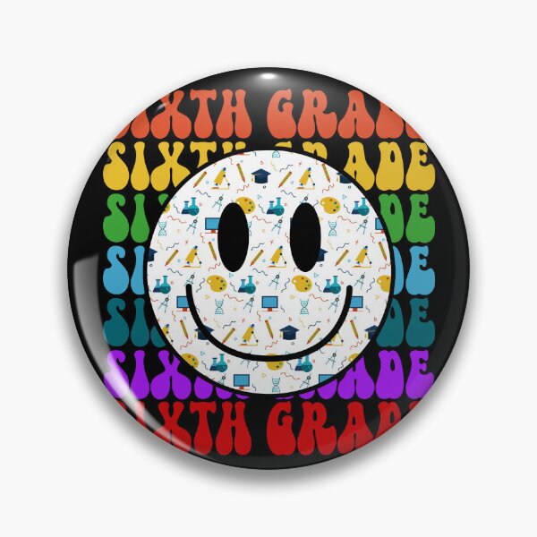 Item preview, Sixth Grade Happy Face Teacher Happy Face Student Gear designed and sold by DynamicDesign.