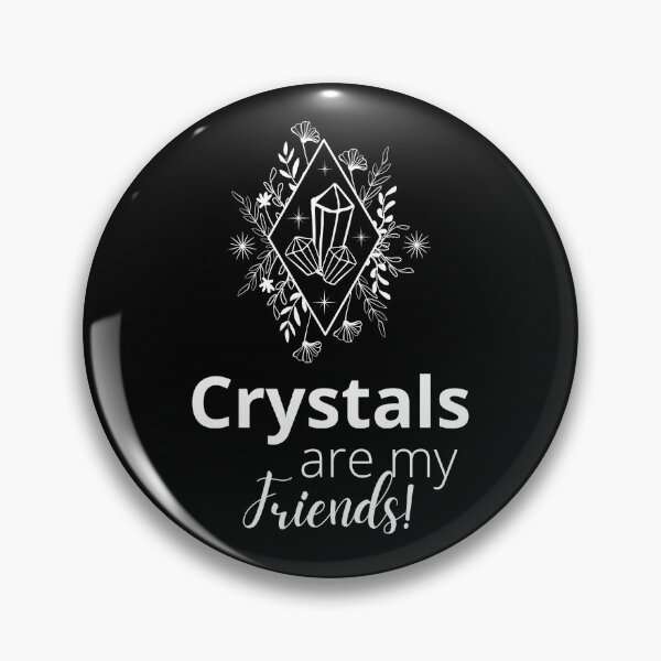 Item preview, Crystals Are My Friends (white) | Esoterics & Sprituality | Minded Inc designed and sold by MindedInc.
