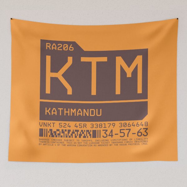 Item preview, Luggage Tag C - KTM Kathmandu Nepal designed and sold by VoodooCircus.