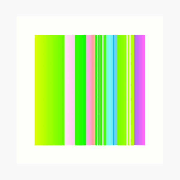 Item preview, Lime green multicolor stripes | lime green color combination designed and sold by lausn.