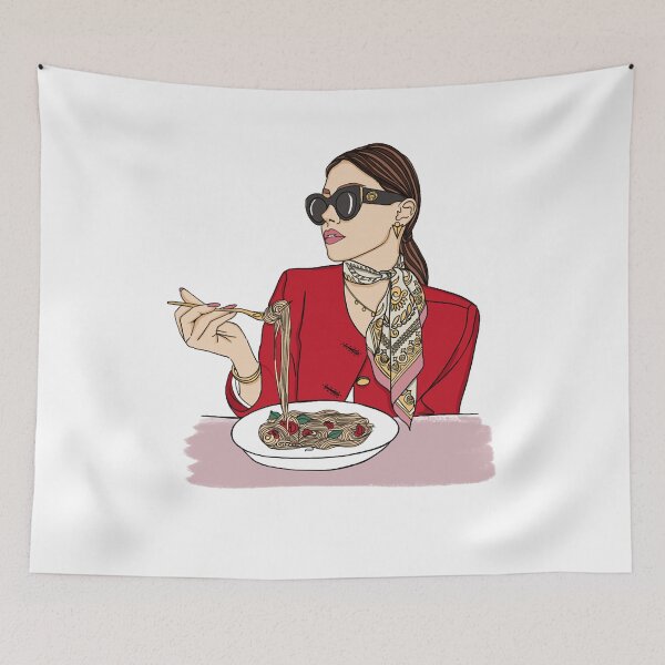 Item preview, Who Loves Music And Pasta Girl Secrets About Awesome Photographic designed and sold by Cheryllonda.