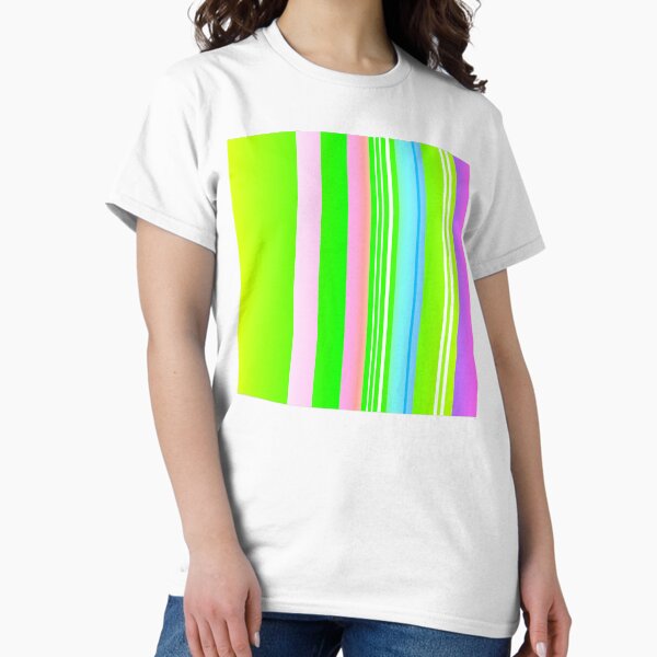Item preview, Lime green multicolor stripes | lime green color combination designed and sold by lausn.