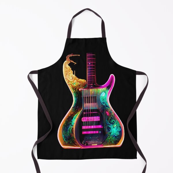 Item preview, Gfab Bfab Gen Ai FFab ABAI Surreal Trends Clothing Neon Electric guitar designed and sold by Surrealtrends.