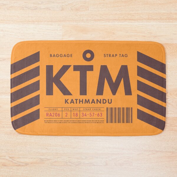Artikelvorschau, Luggage Tag D - KTM Kathmandu Nepal entworfen und verkauft von VoodooCircus.