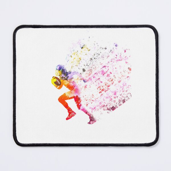 Item preview, Colorful football player running for a touchdown designed and sold by daphsam.