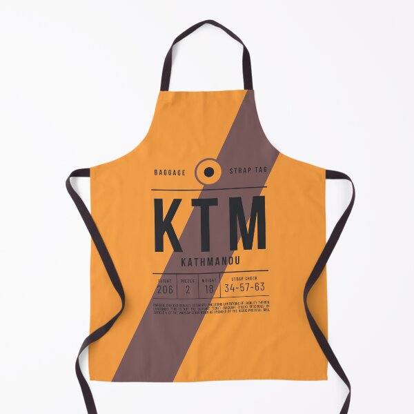 Artikelvorschau, Luggage Tag E - KTM Kathmandu Nepal entworfen und verkauft von VoodooCircus.
