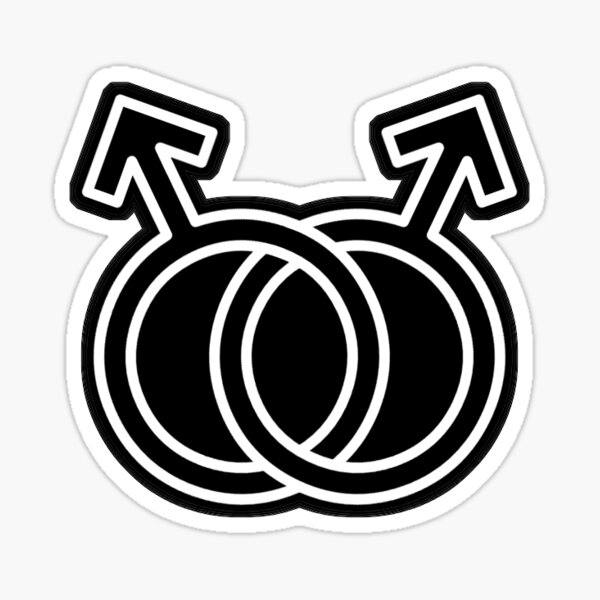 Gay (Male) Sticker Sticker