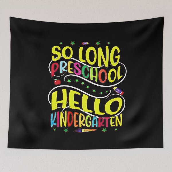 Item preview, So Long Preschool Hello Kindergarten designed and sold by csoDesign.