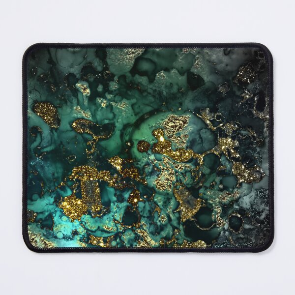 Item preview, Gold Indigo Faux Malachite Marble designed and sold by MysticMarble.