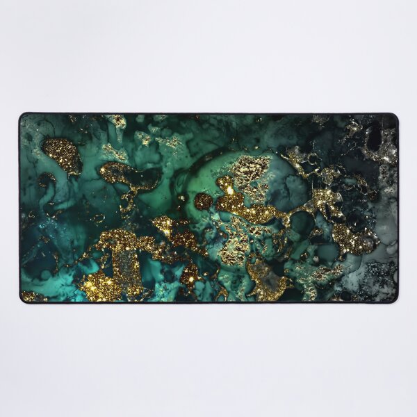 Item preview, Gold Indigo Faux Malachite Marble designed and sold by MysticMarble.