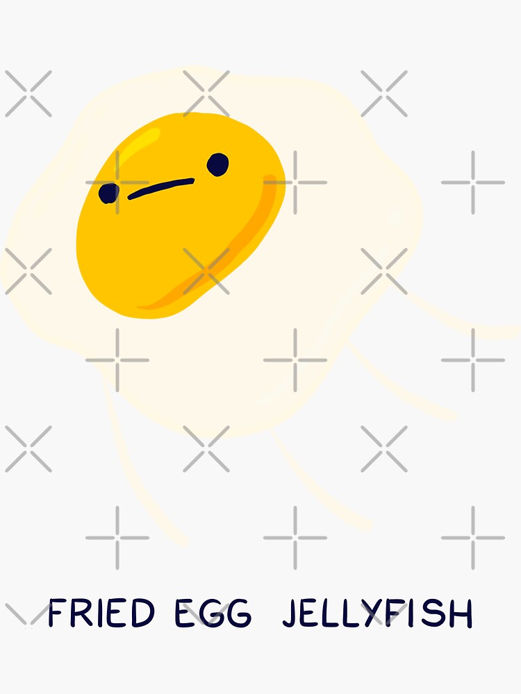 "Fried Egg Jellyfish" Sticker for Sale by cheezup Redbubble