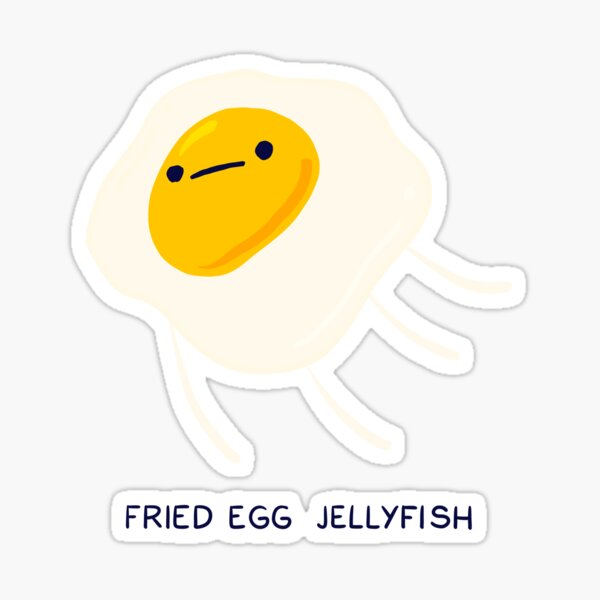 "Fried Egg Jellyfish" Sticker for Sale by cheezup Redbubble