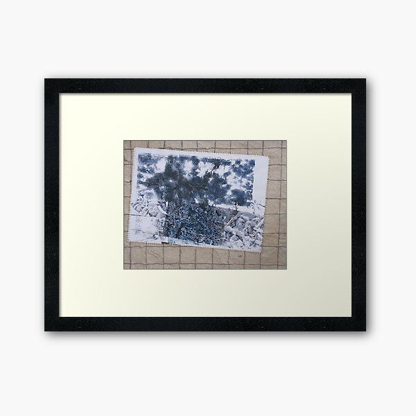 Cadavre Exquis #4 Dreaming Wall - Collaborative work with Stéphanie Cohen-Olivar Framed Art Print
