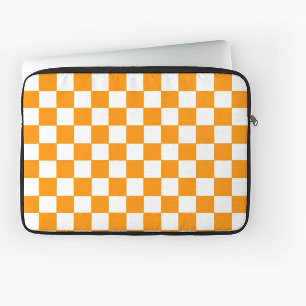 Orange Wave Checkered Laptop Sleeve – SALAVISA