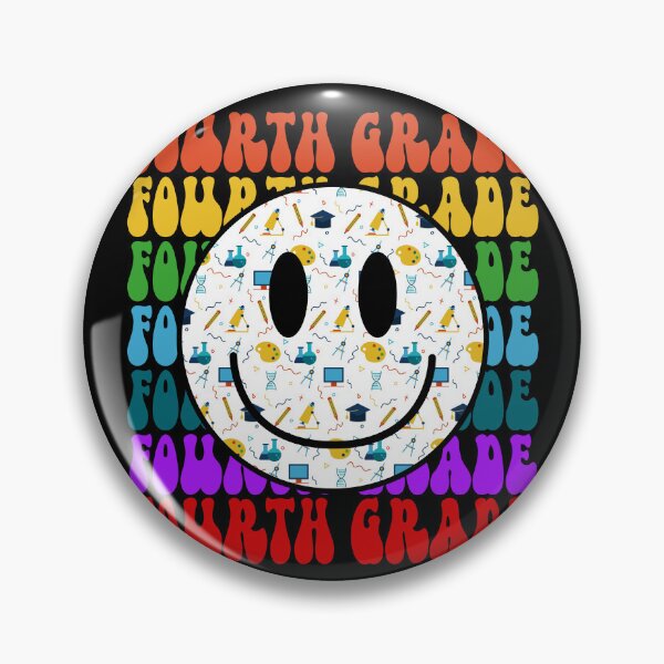 Item preview, Fourth Grade Happy Face Teacher Happy Face Student Gear designed and sold by DynamicDesign.
