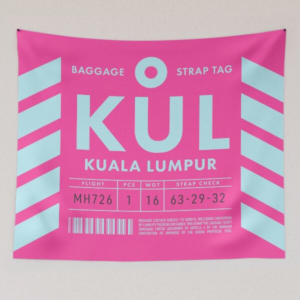 Item preview, Luggage Tag D - KUL Kuala Lumpur Malaysia designed and sold by VoodooCircus.