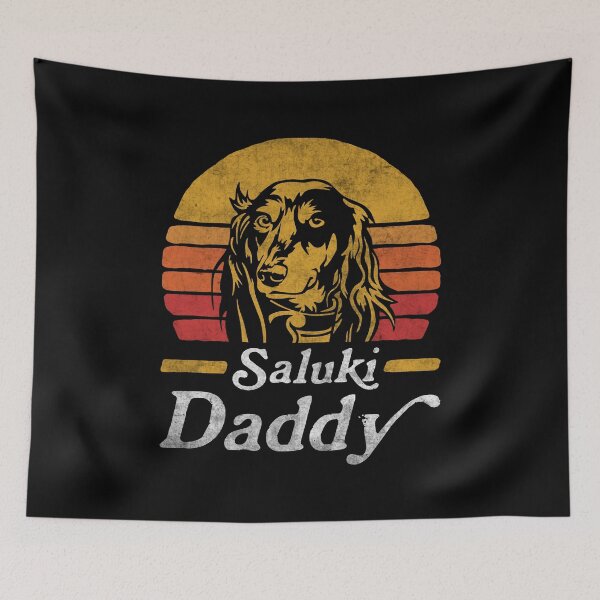 Item preview, Retro Vintage Saluki Daddy designed and sold by More Cute Dogs.