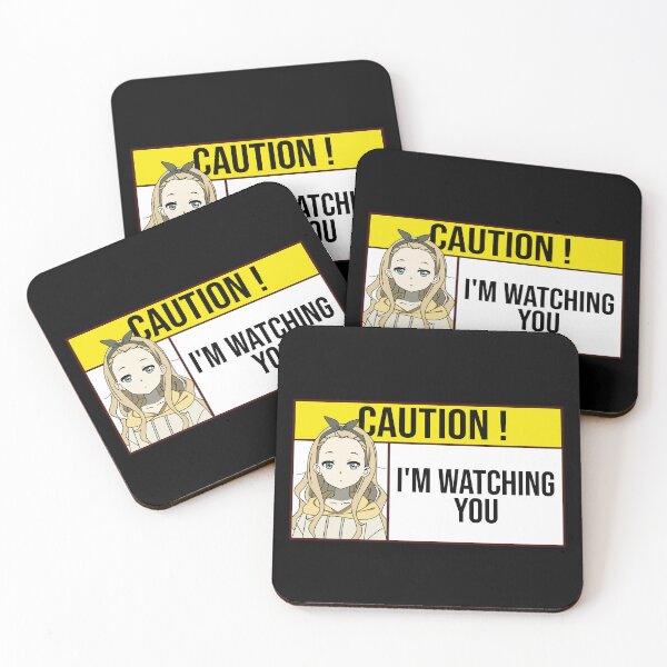 Item preview, i'm watching you caution sign cute kurumi designed and sold by Semzig.