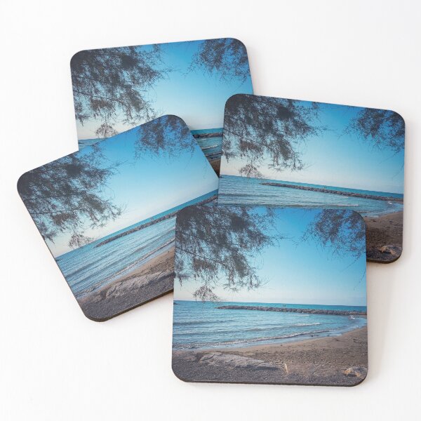 Item preview, Summer Nature Seaside Horizon Beach Sand Trees  designed and sold by eleonoraingrid.