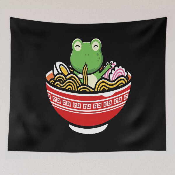 Item preview, Anime Frog Eating Ramen Noodles Kids Teen Girls designed and sold by Countrysmart.