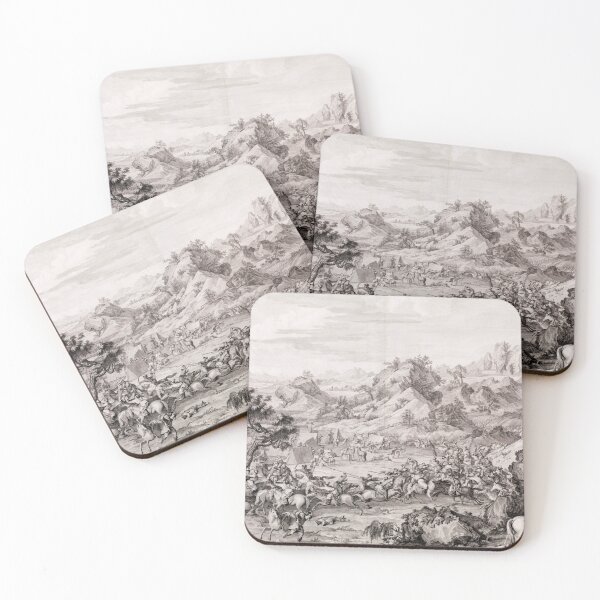 Item preview, Storming the Camp at Mount Gadan (1769) Jacques Philippe Le Bas designed and sold by unsung.art [].