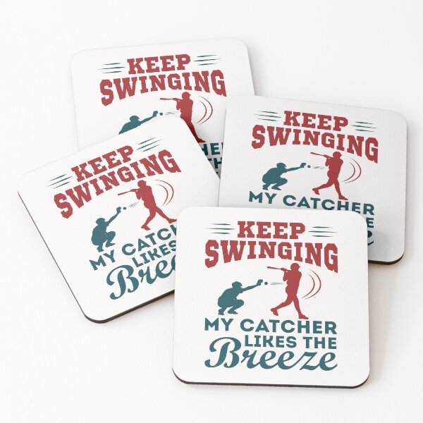Item preview, Keep Swinging My Catcher Likes the Breeze Funny Softball Pitcher designed and sold by jaygo.