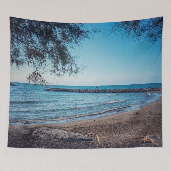 Item preview, Summer Nature Seaside Horizon Beach Sand Trees  designed and sold by eleonoraingrid.