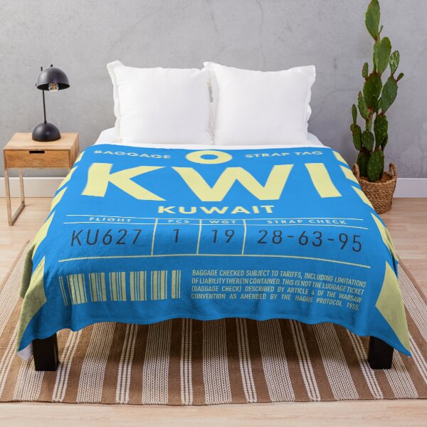 Artikelvorschau, Luggage Tag D - KWI Kuwait entworfen und verkauft von VoodooCircus.
