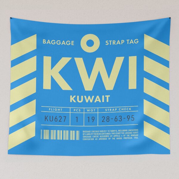 Item preview, Luggage Tag D - KWI Kuwait designed and sold by VoodooCircus.