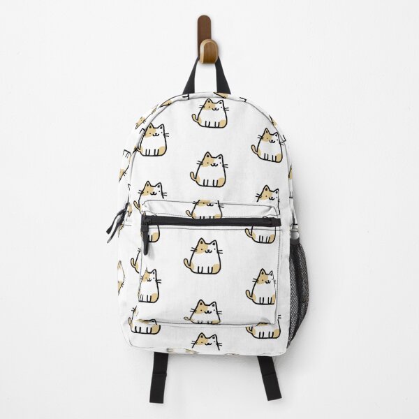 Item preview, White and Beige Cute Cat Doodle | Beige Spots Cute Cat Doodle designed and sold by RiciPaneto.