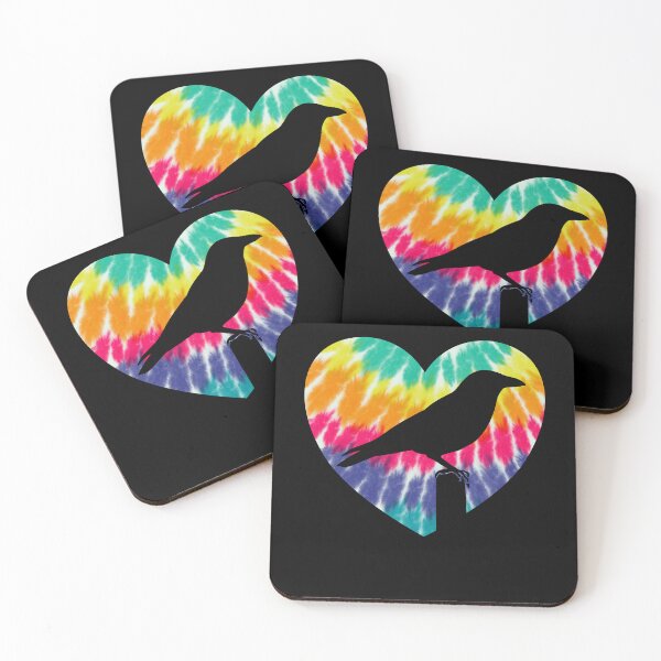 Item preview, Raven Heart With Tie dye Print For Crow Lover designed and sold by JokeGysen.
