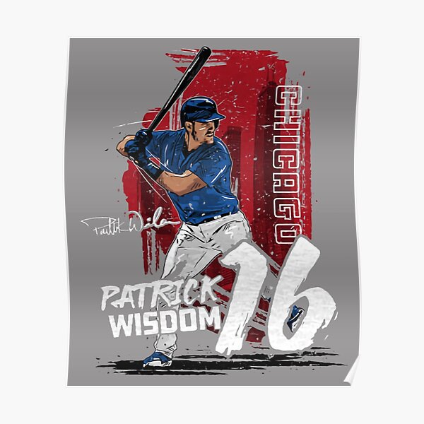 Patrick Wisdom baseball Poster Style - Patrick Wisdom - Posters