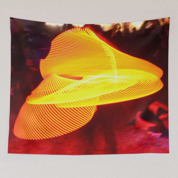 Item preview, Poi spinning photograph at night - WelshDesigns designed and sold by welshdesigns.